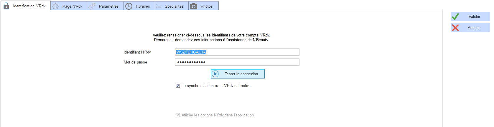 Identification N'Rdv
